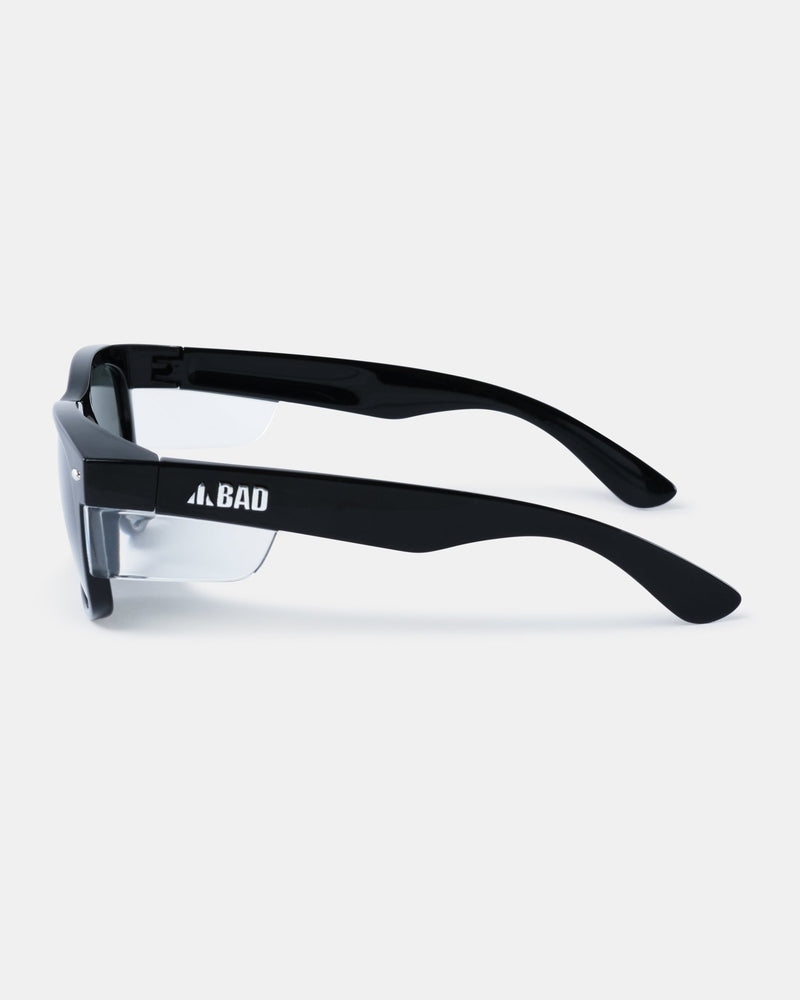 BAD LUCID™ POLARISED SAFETY SUNGLASSES (BLACK/BLACK) - BAD WORKWEAR