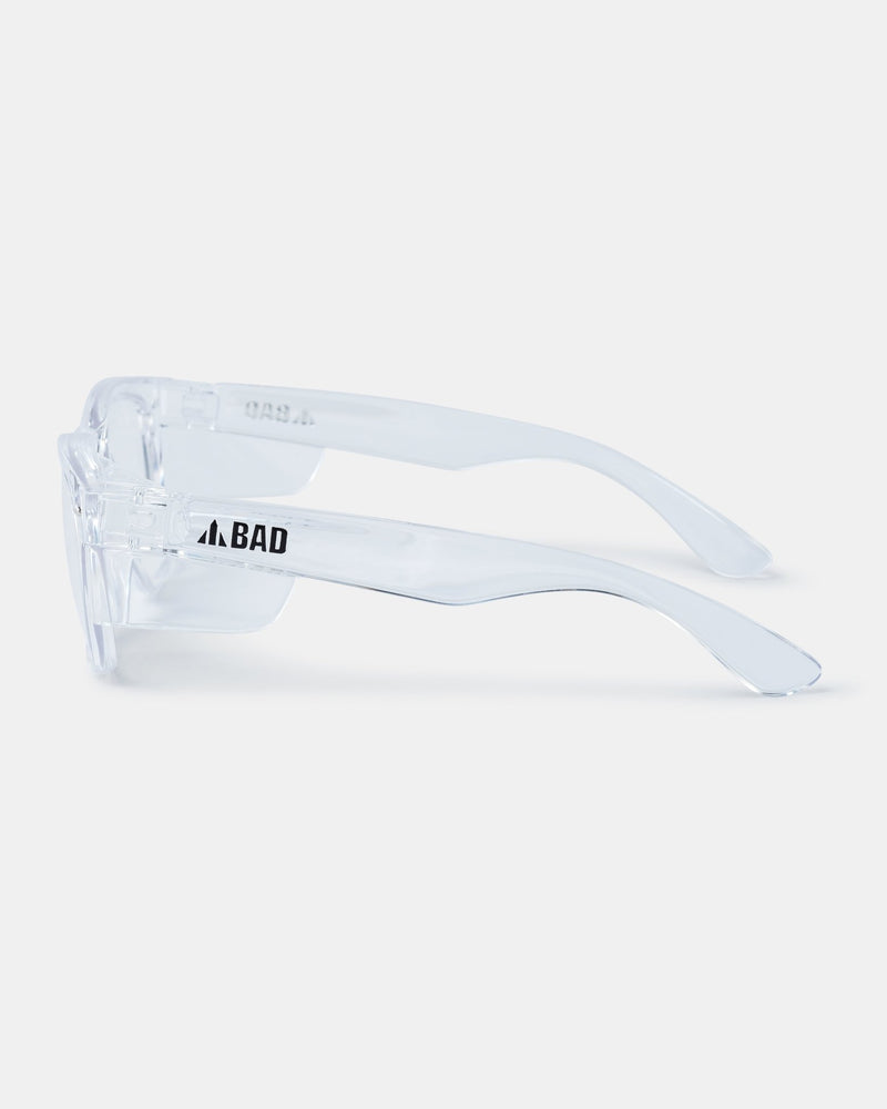 BAD LUCID™ SAFETY GLASSES (CLEAR/CLEAR) - BAD WORKWEAR