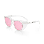 BAD WOMENS CRYSTAL™ SAFETY SUNGLASSES (CLEAR/PINK)