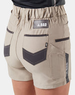 BAD WOMENS NEXT™ WATERPROOF ELASTIC WAIST SHORT SHORTS - BAD WORKWEAR