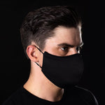 ANTIVIRAL BAD BLACK 3-LAYER REUSABLE HEALTH SAFETY FACE MASK - BAD WORKWEAR