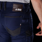 BAD ATTITUDE™ SLIM FIT CUFFED WORK PANTS - BAD WORKWEAR