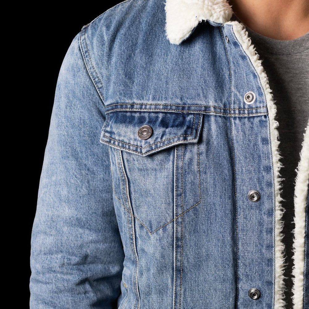 BAD DENIM SHERPA JACKET - BAD WORKWEAR