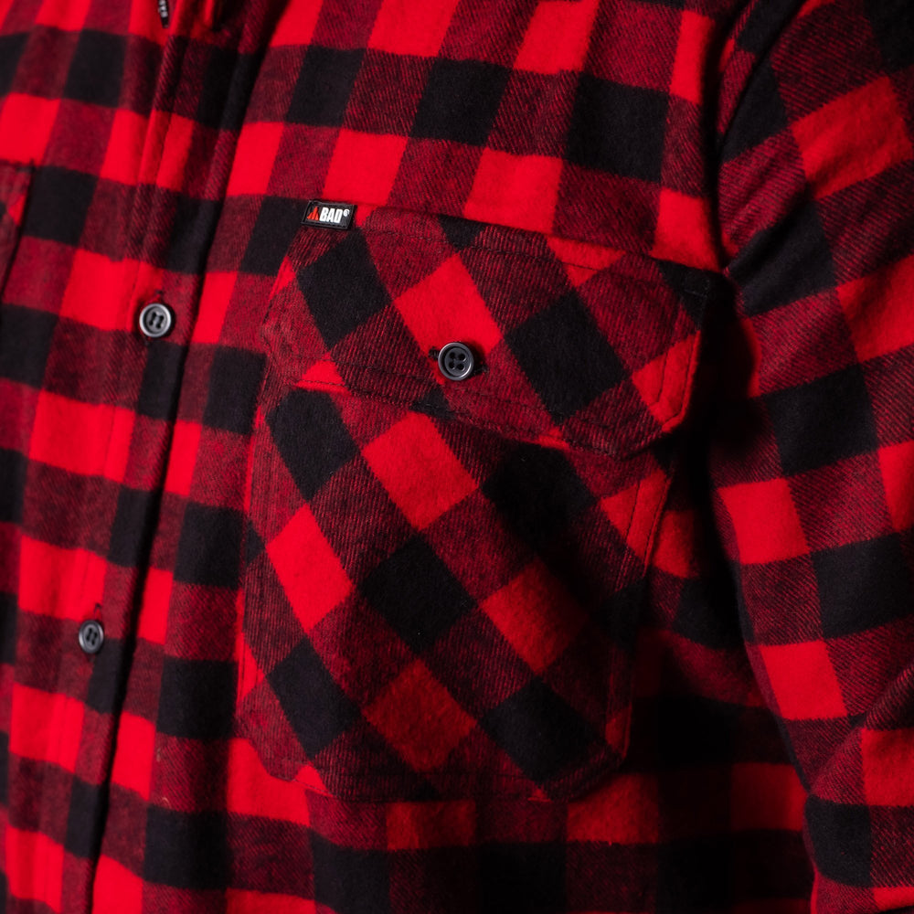 BAD® FLANNELETTE CHECK L/S SHIRT - BAD WORKWEAR