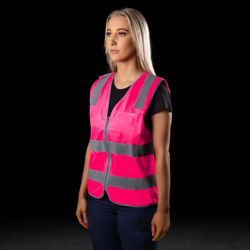 BAD® HI-VIS DAY/NIGHT ZIP SAFETY VEST - BAD WORKWEAR