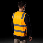 BAD® HI-VIS DAY/NIGHT ZIP SAFETY VEST - BAD WORKWEAR