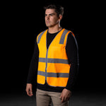 BAD® HI-VIS DAY/NIGHT ZIP SAFETY VEST - BAD WORKWEAR