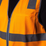 BAD® HI-VIS DAY/NIGHT ZIP SAFETY VEST - BAD WORKWEAR