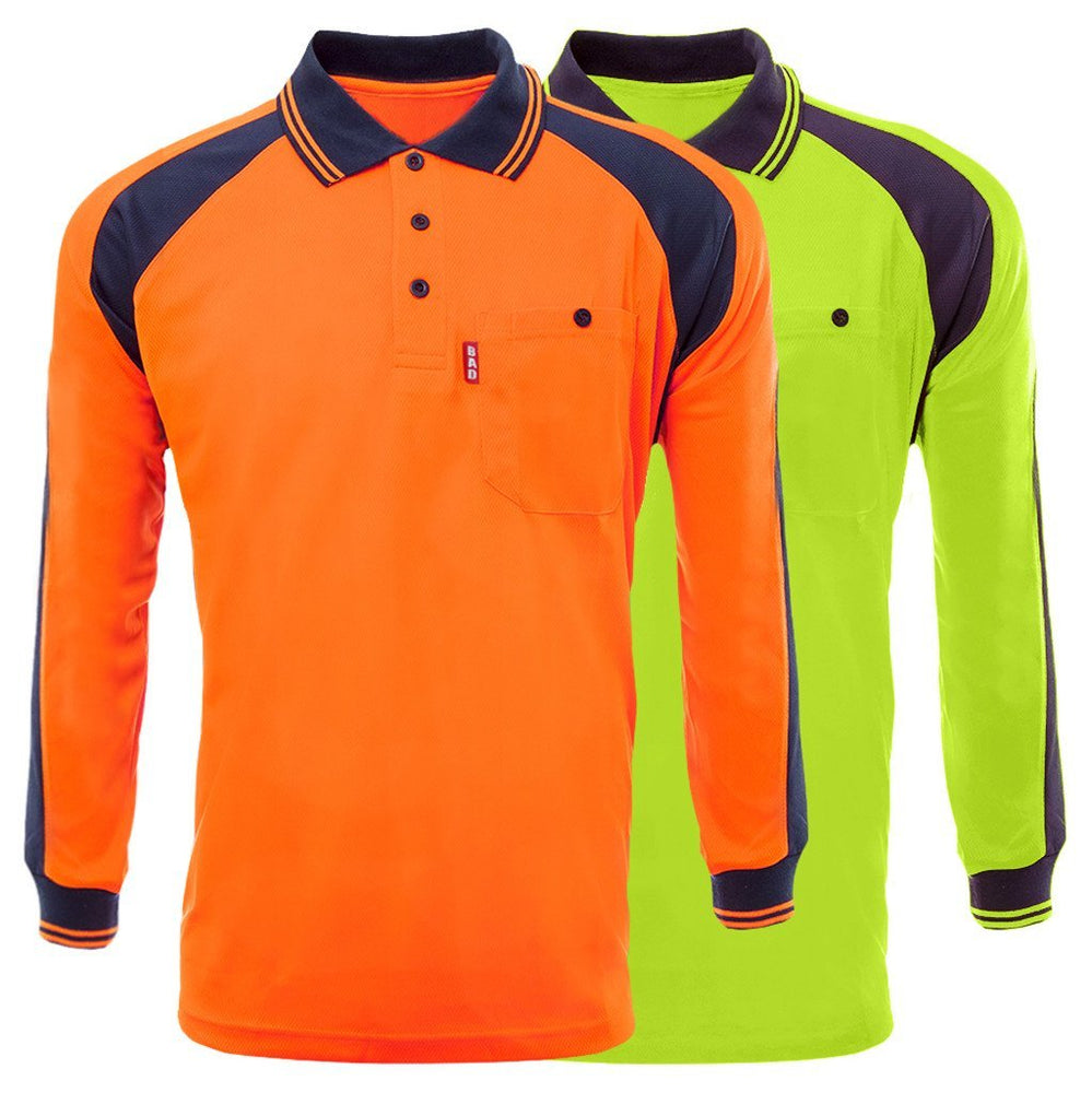 BAD® HI-VIS L/S POLO SHIRT