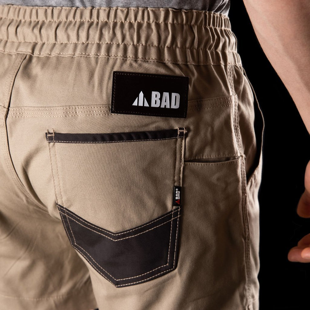 BAD SAVIOUR™ ELASTIC WAIST WORK SHORT SHORTS - BAD WORKWEAR