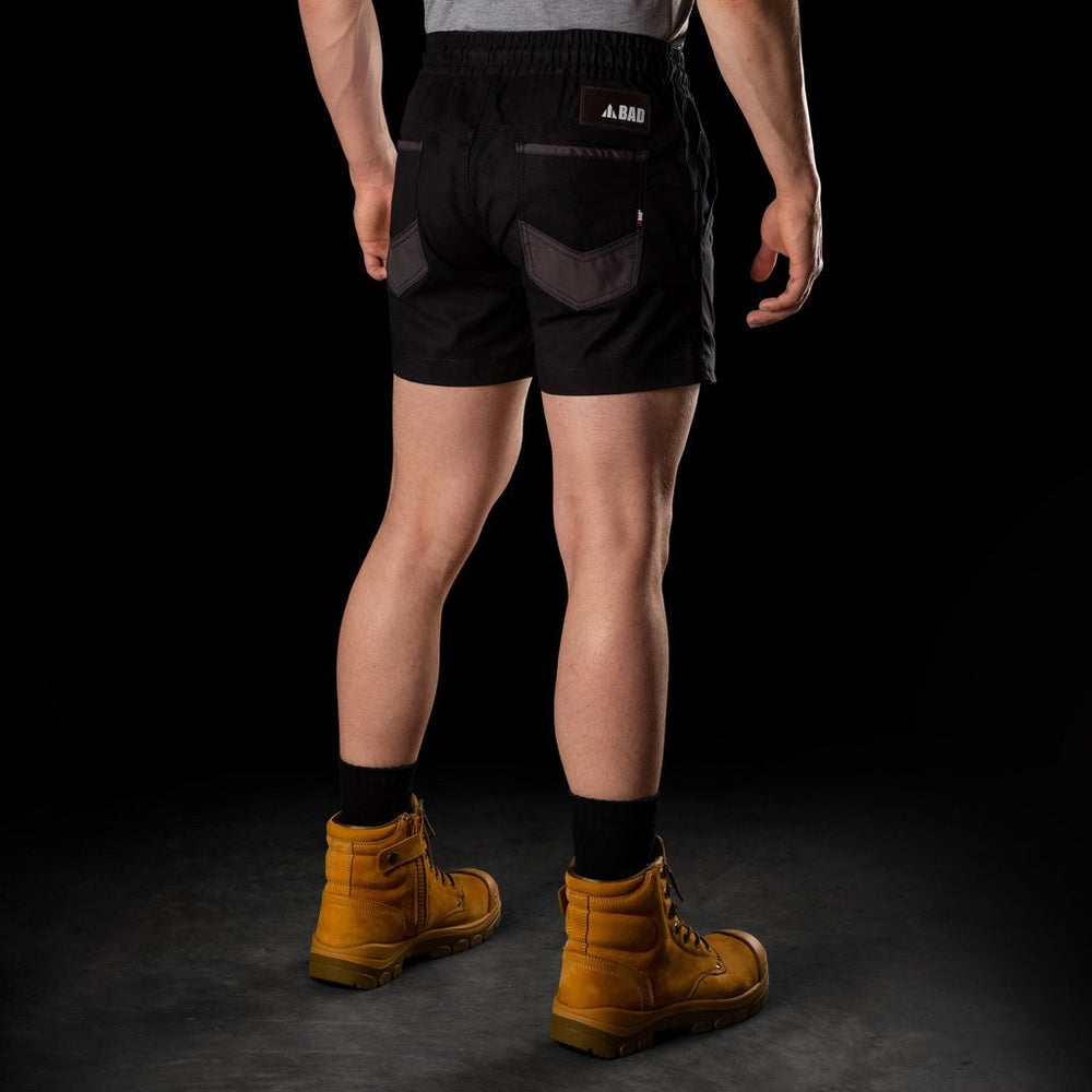 BAD SAVIOUR™ ELASTIC WAIST WORK SHORT SHORTS - BAD WORKWEAR