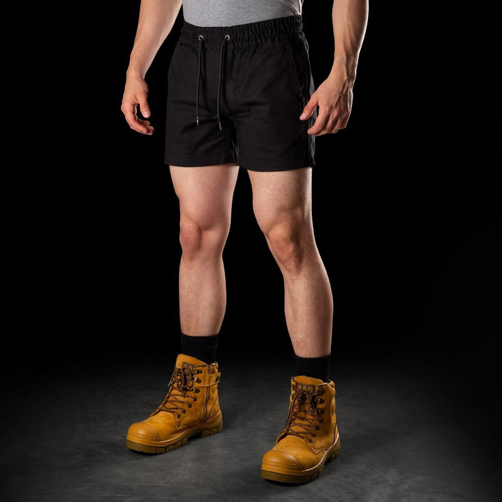 BAD SAVIOUR™ ELASTIC WAIST WORK SHORT SHORTS - BAD WORKWEAR