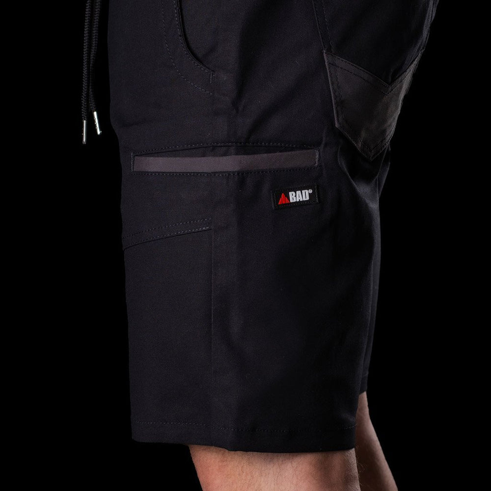 BAD SAVIOUR™ ELASTIC WAIST WORK SHORTS - BAD WORKWEAR