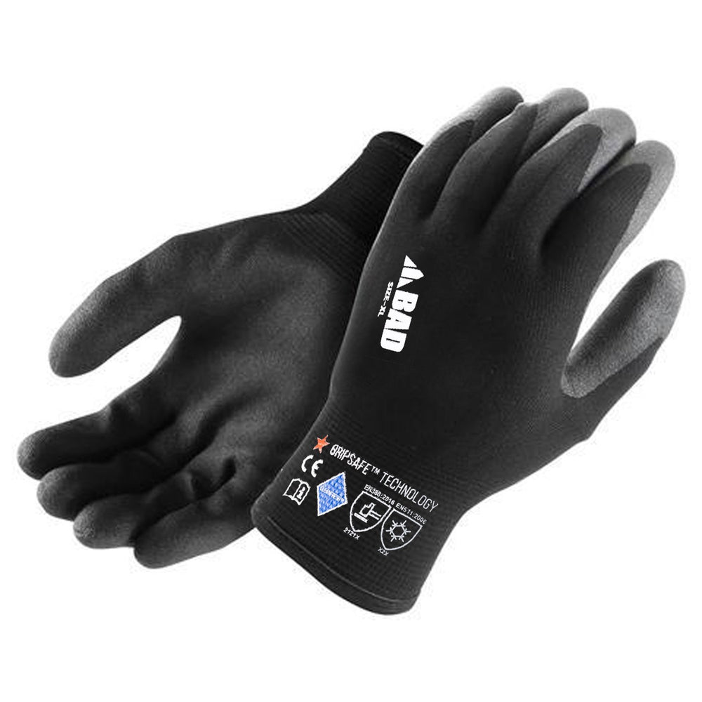 BAD STEALTH™ NITRILE GRIP-SAFE INSULATED WORK GLOVES