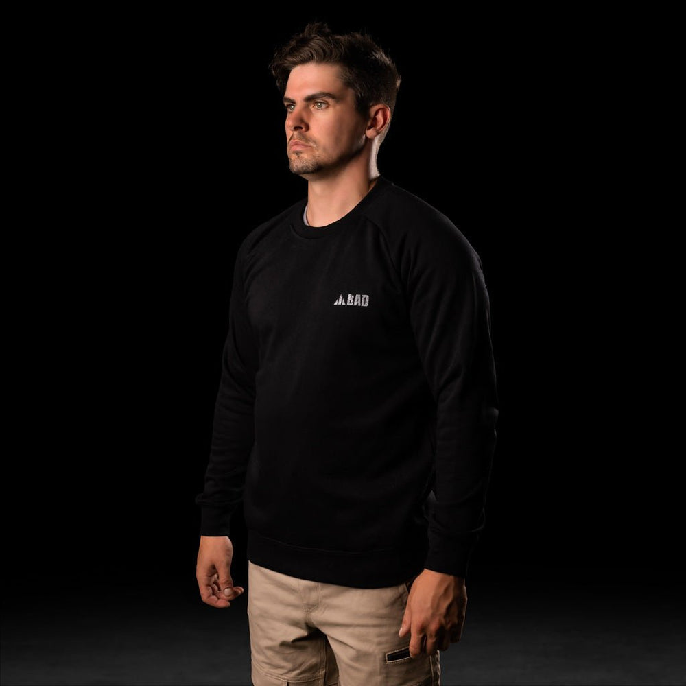 BAD TRADEMARK™ HEAVYWEIGHT FLEECE CREW SWEATER - BAD WORKWEAR