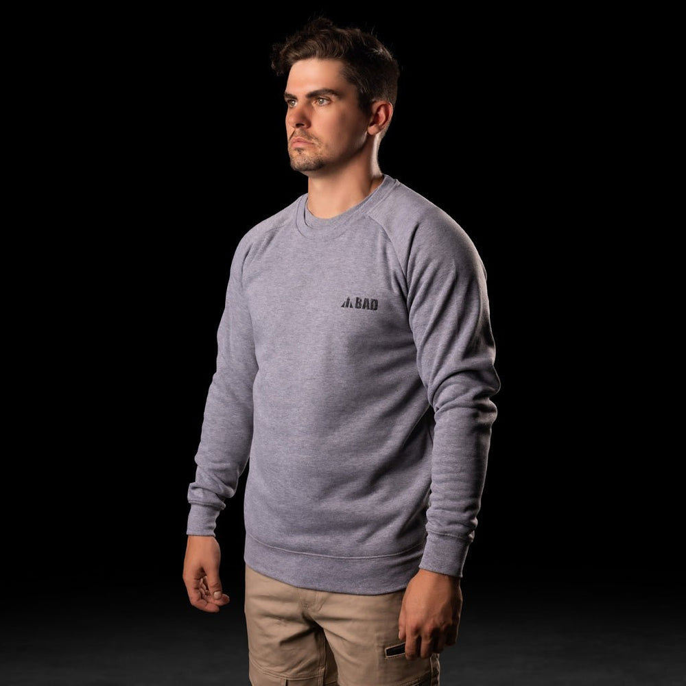 BAD TRADEMARK™ HEAVYWEIGHT FLEECE CREW SWEATER - BAD WORKWEAR