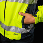 BAD WATERPROOF HI-VIS SOFTSHELL JACKET WITH 3M TAPE - BAD WORKWEAR