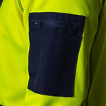 BAD® WATERPROOF RAIN-DEFEND™ HI-VIS FLEECE HOODIE - BAD WORKWEAR