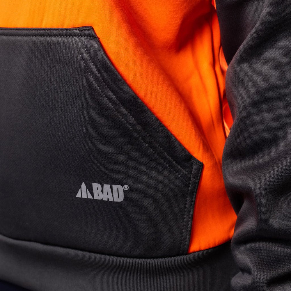 BAD WOMENS ESSENTIAL™ HI-VIS FLEECE HOODIE - BAD WORKWEAR