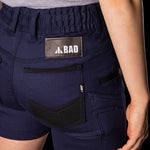 BAD WOMENS SAVIOUR-PRO™ ELASTIC WAIST WORK SHORT SHORTS - BAD WORKWEAR