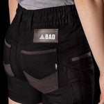 BAD WOMENS SAVIOUR-PRO™ ELASTIC WAIST WORK SHORT SHORTS - BAD WORKWEAR