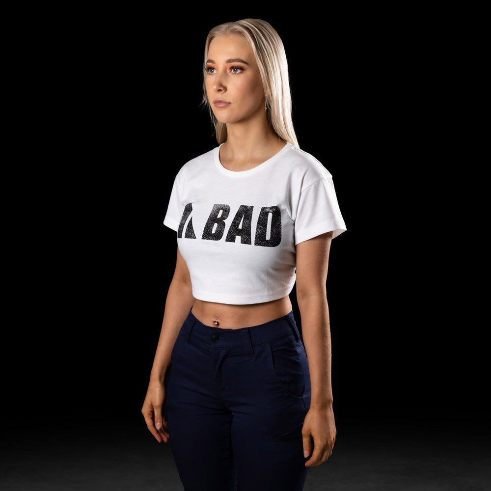 BAD® WOMEN'S TRADEMARK CROP S/S T-SHIRT - BAD WORKWEAR