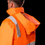 WATERPROOF HI-VIS PARKA JACKET WITH 3M TAPE - BAD WORKWEAR