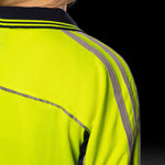 WOMENS HI-VIS L/S POLO SHIRT - BAD WORKWEAR